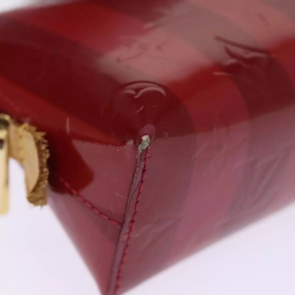LOUIS VUITTON Vernis Rayure Pochette Cosmetic Pomme D'amour LV Auth - Picture 16 of 16